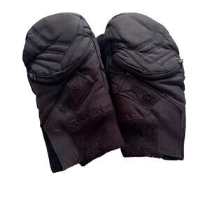 Kombi Mittens Black Size Medium (3-5 years) Zipper Pocket